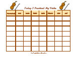 instrument practice chart